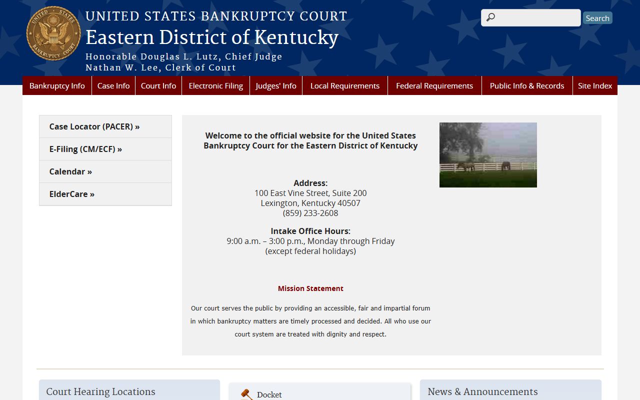 Whitley County Circuit Court Clerk records compared with federal bankruptcy records