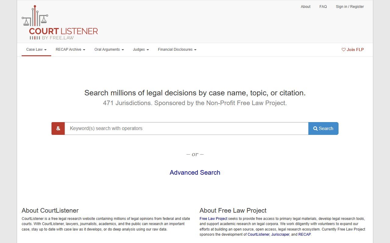 Whitley County Circuit Court records and CourtListener free law search distinction