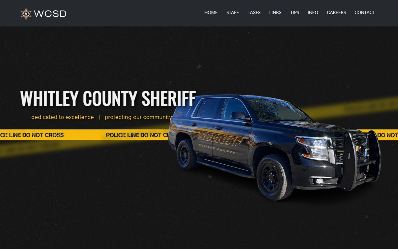 Whitley County warrant records and sheriff department source
